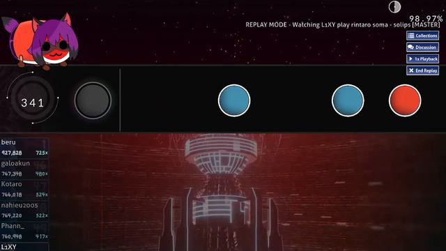 [osu!taiko] 4.66★ | 216pp #28/104 FC | rintaro soma - solips | [MASTER] смотреть онлайн