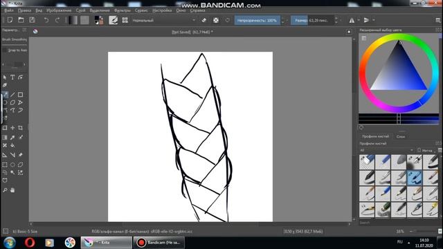 Юный иллстратор. Рисуем волосы, косичка. Просто смотреть онлайн