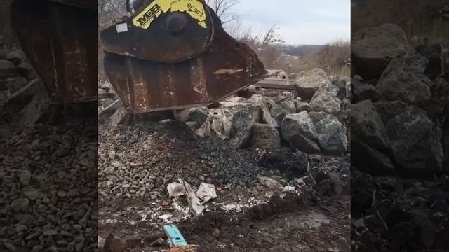Переработка Жби дробильным ковшом смотреть онлайн