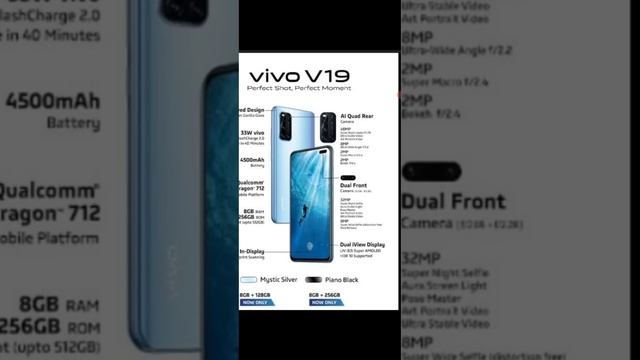 Vivo Y19 information. смотреть онлайн