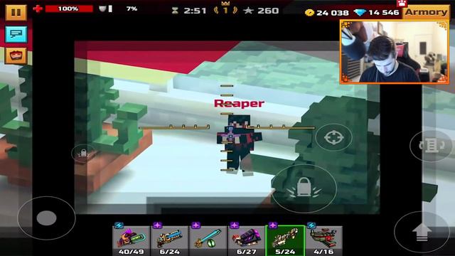 Pixel Gun 3D RUDE BULLY Primary Shoots in 3 directions! смотреть онлайн