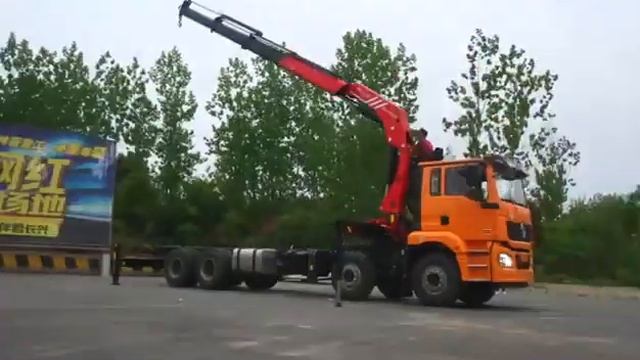 ShenBai Group--SHACMAN 20T Cargo Truck with 20T Folding Changxing Crane смотреть онлайн