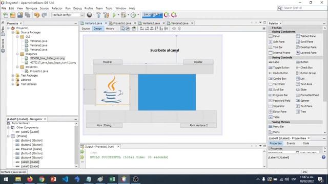 Como poner un Label encima de otro JLabel NetBeans ✅ Colocar imagen en un JLabel en Java NetBeans смотреть онлайн