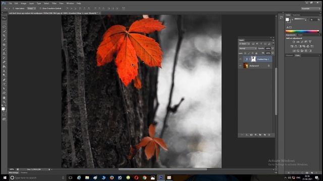 color splash effects Photoshop tutorial смотреть онлайн