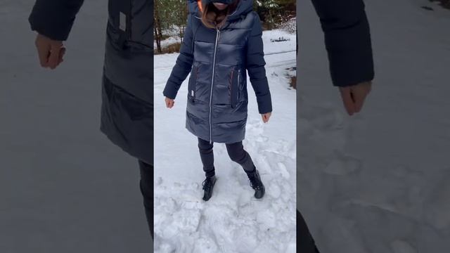 Куртка зима❄️, синий цвет, комбинированное покрытие, наполнитель биопух, стирка в машинке. смотреть онлайн