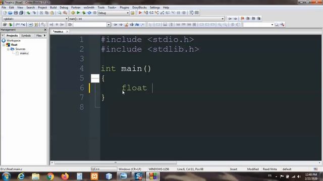 المتغيرات float و double في لغة سي | float and double in c смотреть онлайн