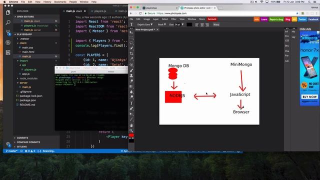 07 Fullstack React - render mongo DB data смотреть онлайн
