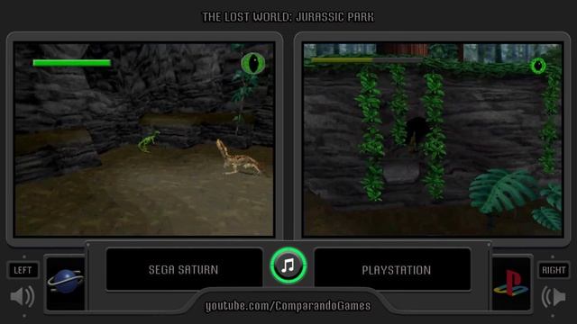 The Lost World: Jurassic Park (Sega Saturn vs Playstation) Side by Side Comparison смотреть онлайн