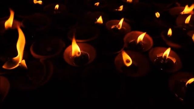 30 min relaxing flute, deep sleep, healing, anti stress music, candles, flames смотреть онлайн