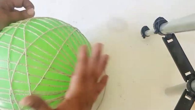 Ball Lamp From Baloon & Thread | DIY Studio - TN #crafts #diycrafts смотреть онлайн