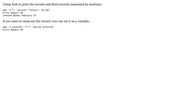 How to grep the n-th substring between given delimiters? (5 Solutions!!) смотреть онлайн