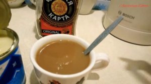Сладкий кофе со сгущенкой и маршмелоу мини