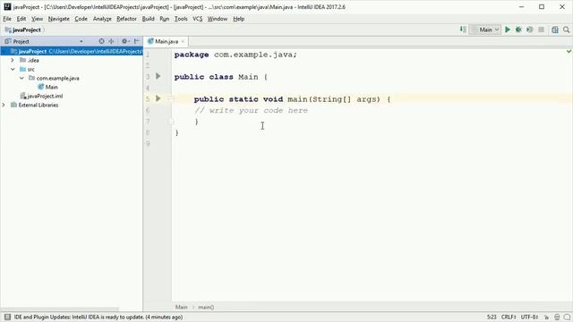 8 Creating a Java Project in IntelliJ IDEA Java Darija смотреть онлайн