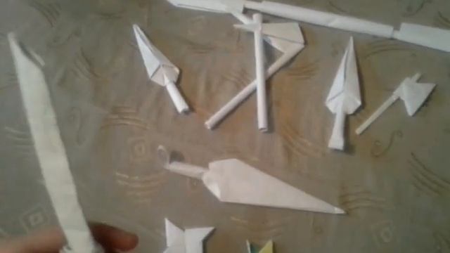 Обзор на мои оригами оружия смотреть онлайн