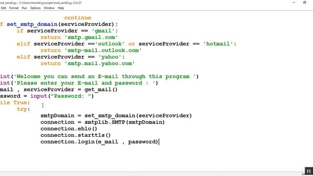 Python tutorial in Hindi 54 : Modification of E-mail sending program смотреть онлайн