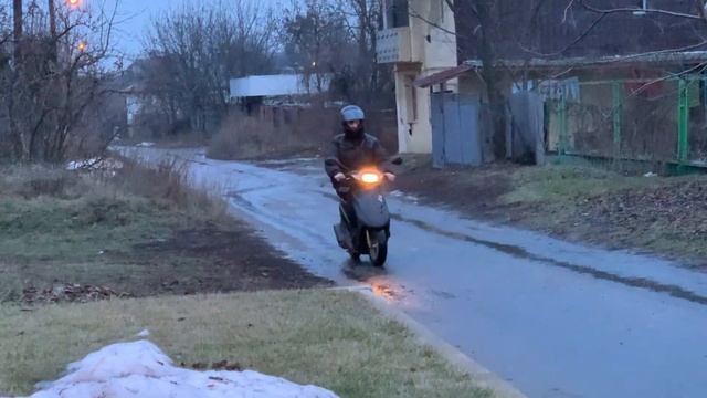 Стант на мопеде HONDA DIO (Andrey Scooterets) | Как быстро научится стантить!?