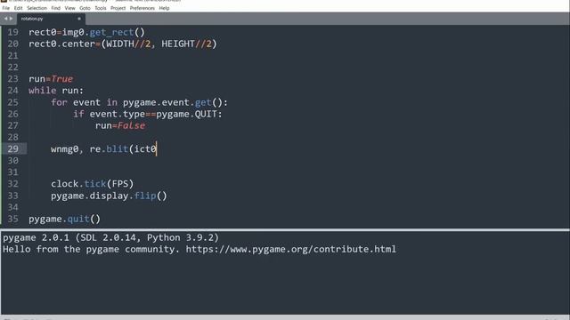 How to Rotate an Image in Pygame смотреть онлайн