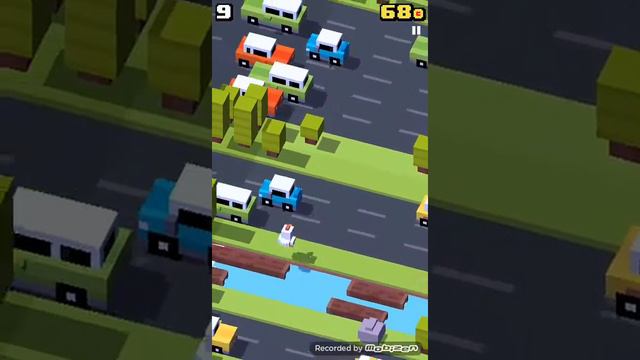 Crossy road.#1.Бешенная курочка смотреть онлайн