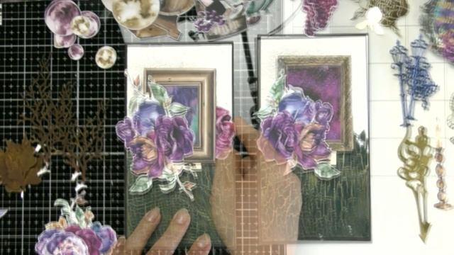 ? Миксмедиа и кракелюр. Мастер-класс ? Mixed media cards. Tutorial смотреть онлайн