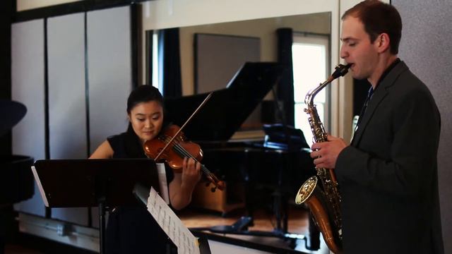 Stan Pelkey (composer): Four Miniatures For Violin And Saxophone,  Movement 2