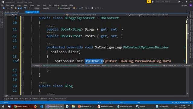 Oracle Entity Framework Core Introduction смотреть онлайн