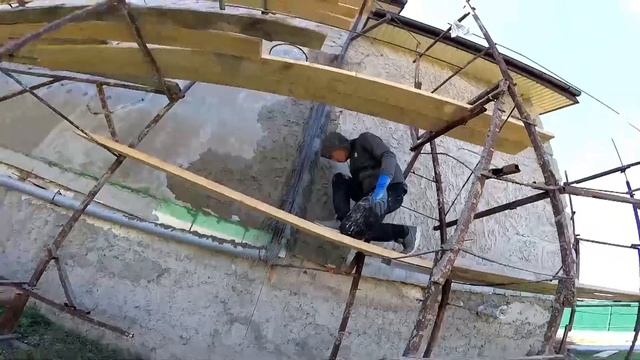 Оформление фасада дома утеплённого пенопластом.. оформление окон. укрепление стен арматурой смотреть онлайн