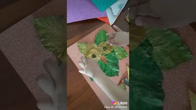Осенняя поделка из листьев??? смотреть онлайн