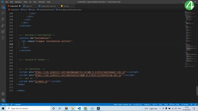 Responsive Food And Restaurant Website Using Bootstrap 5 | Bootstrap 5 Responsive Website Design смотреть онлайн