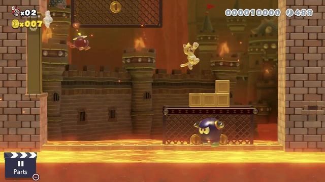 Super Mario Maker 2 – Level 87: Bing Bang Boom in Bully Castle! - Walkthrough смотреть онлайн