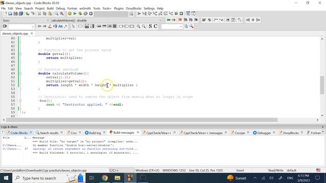 Classes and Objects in C++ (public and private members, constructor, destructor) смотреть онлайн