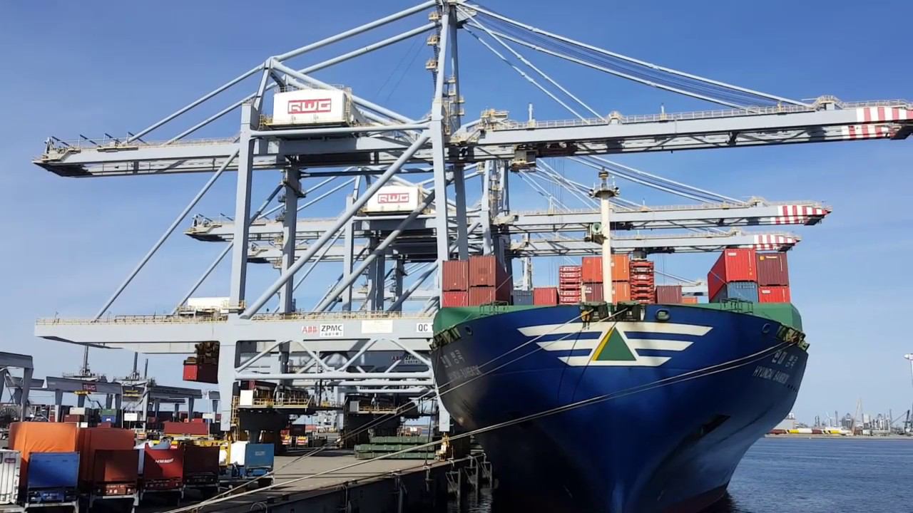 Обзор морского контейнерного терминала RWG порт Роттердам