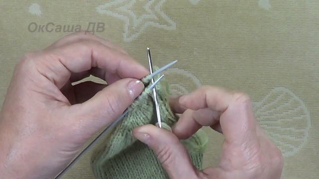 Как закрыть петли мыска иглой. Вяжем с Оксаной Валерьевной. смотреть онлайн