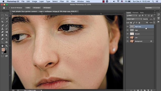 11. Advance Skin Retouching 2017 I Adobe Photoshop cc Tutorial смотреть онлайн