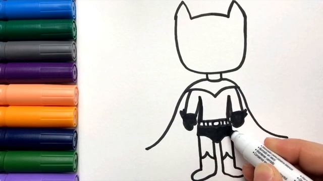 Easy Drawings | How to Draw Batman | Color and Draw Step by Step смотреть онлайн