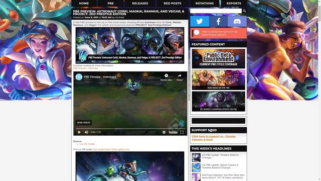 NEW ASTRONAUT RAMMUS VEIGAR MAOAKI CORKI + PRESTIGE ZED!!| League of Legends смотреть онлайн