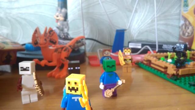 Лего Minecraft большой набор и человечки смотреть онлайн