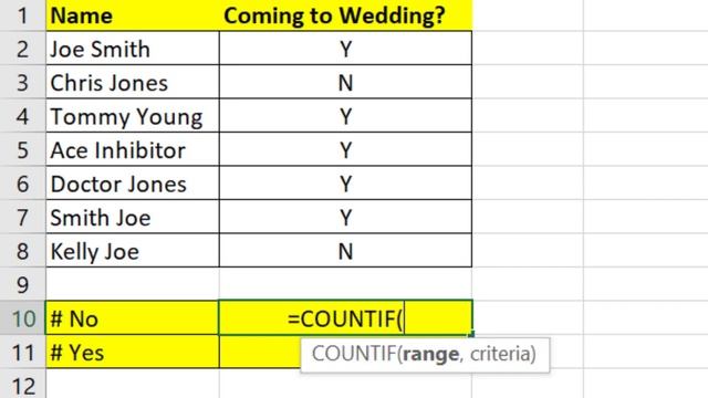 Automatically Calculate Yes and No in Excel Spreadsheet смотреть онлайн