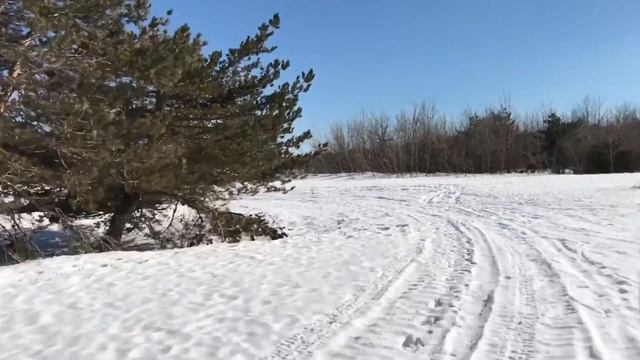 Зима в Крыму. Заснеженный АйПетри. Сноуборд смотреть онлайн