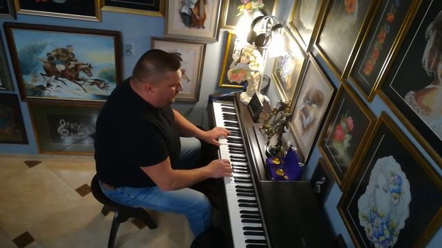 The Beatles - Yesterday cover pianino смотреть онлайн