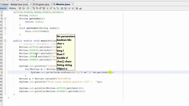 Tutorial Belajar Java 54 - Enum part 3 di Java смотреть онлайн