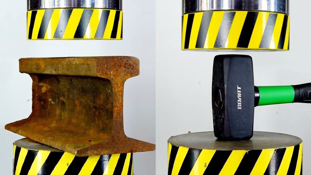 TOP ITEMS CRUSHED BY 100 TON AND 500 TON HYDRAULIC PRESS