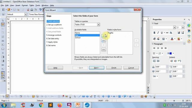 How to create Tables,Forms and Reports in Open Office Class 10 смотреть онлайн