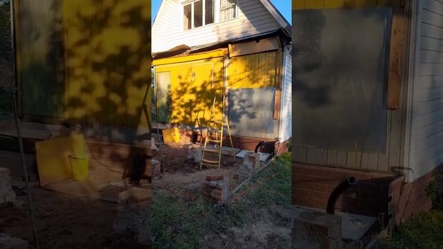 разобрал старую веранду