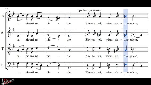 Choir/chór R. Twardowski - Czego chcesz od nas, Panie - Tenor + score смотреть онлайн