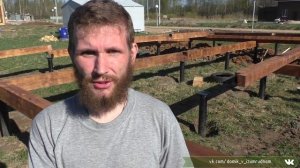 Обвязка свайного фундамента брусом || Как сделать обвязку для каркасника