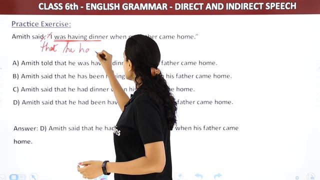 Direct and Indirect Speech Exercise for Class 6 | English Grammar Class 6 смотреть онлайн