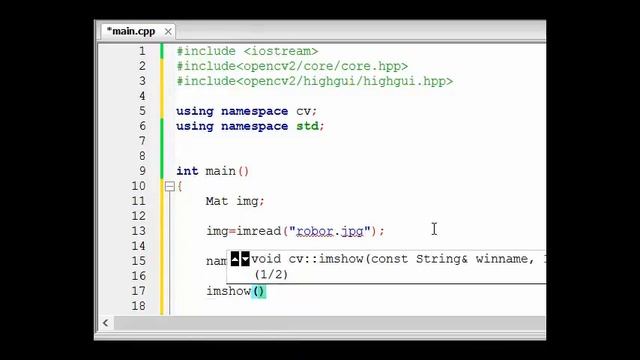 Load and Display an Image in OpenCV смотреть онлайн