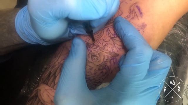 Татуировка Афины с Совой в графике смотреть онлайн