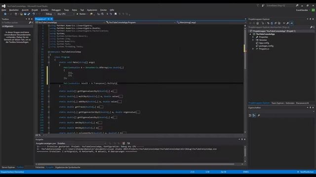 QuickTip #423 - C# Visual Studio Tutorial - Math .NET Numerics - Vector Length Matrix Multiplicatio смотреть онлайн