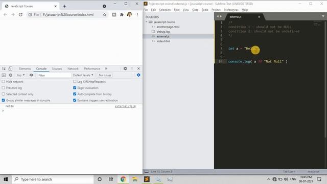 Nullish coalescing operator in JavaScript: Complete explanation смотреть онлайн